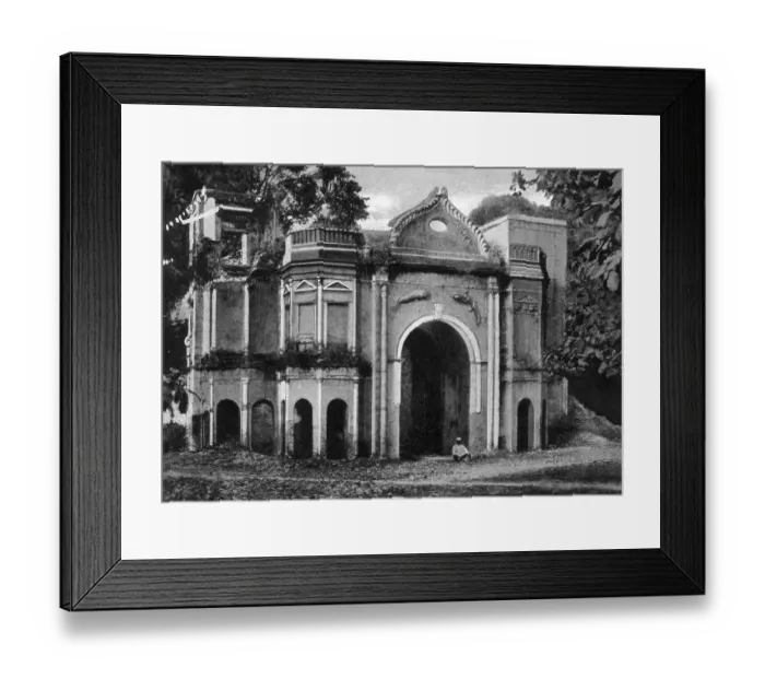 Framed Print : Old vintage photo of Secundra Bagh Gate Lucknow uttar pradesh India