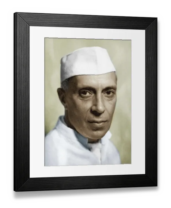Framed Print : Indian first prime minister, jawaharlal nehru, india, asia, 1948