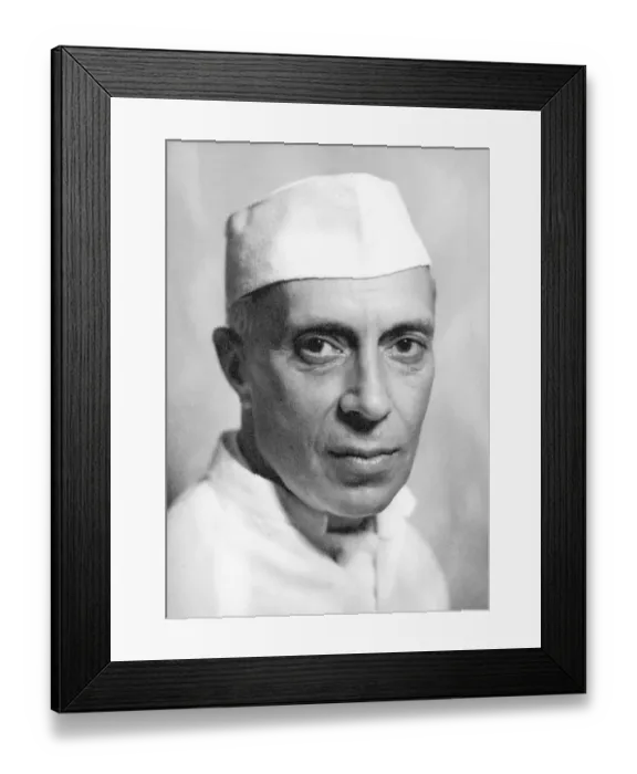Framed Print : Indian first prime minister, jawaharlal nehru, india, asia, 1948
