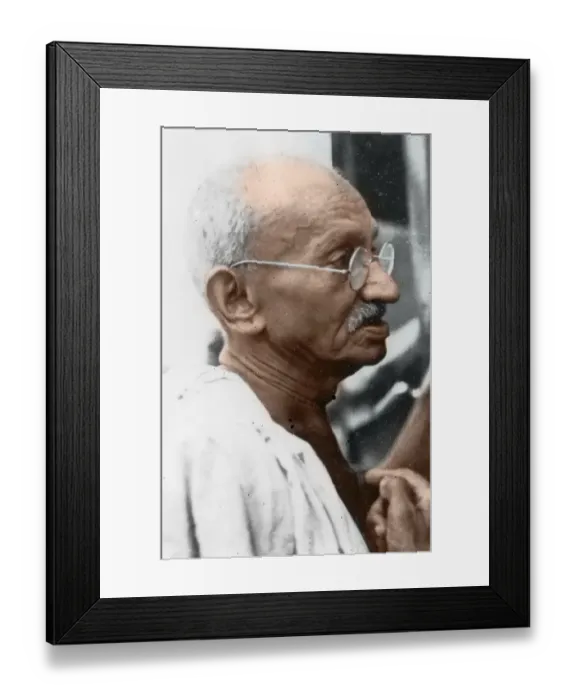 Framed Print : Indian freedom fighters, mahatma gandhi reading newspaper, india, asia, 1940 Framed Print : Indian freedom fighters, mahatma gandhi reading newspaper, india, asia, 1940