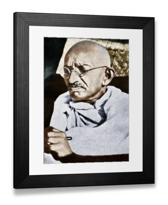 Framed Print : Indian freedom fighters, mahatma gandhi, india, asia, 1931