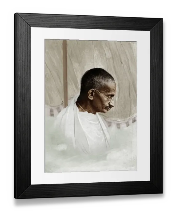 Framed Print : Indian freedom fighters, mahatma gandhi, india, asia, 1929