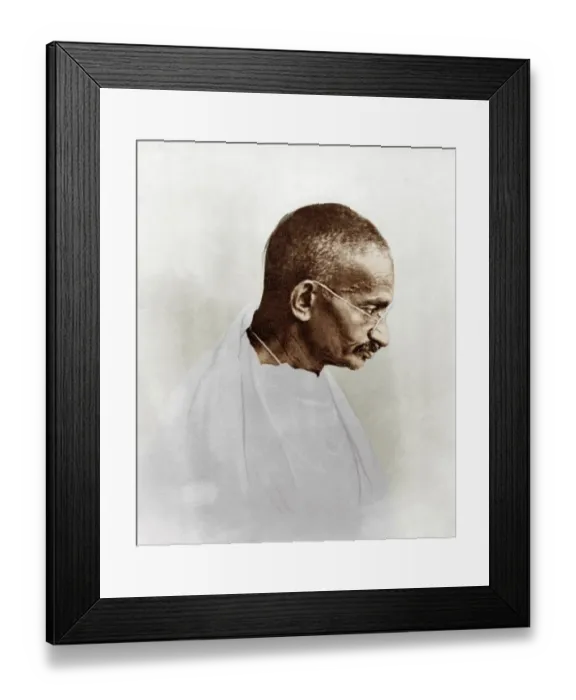 Framed Print : Mahatma gandhi, india, asia, 1927