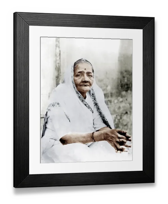 Framed Print : Mahatma gandhi wife, kasturba gandhi, india, asia, 1939