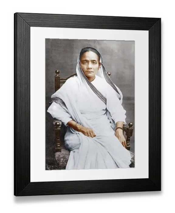 Framed Print : Mahatma gandhi wife, kasturba gandhi, india, asia, 1915 Framed Print : Mahatma gandhi wife, kasturba gandhi, india, asia, 1915