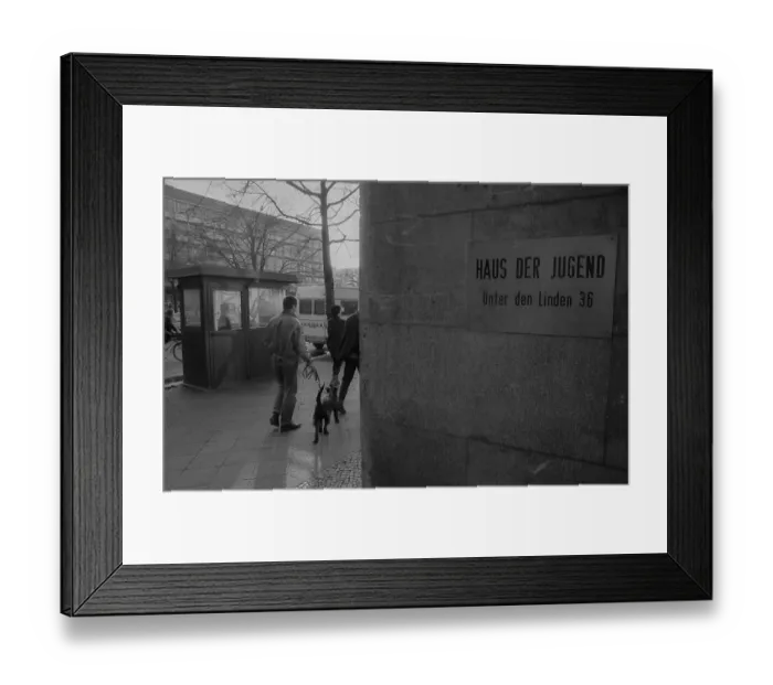Framed Print : Germany, Berlin, 19 February 1992, House of Youth, Unter den Linden, Europe