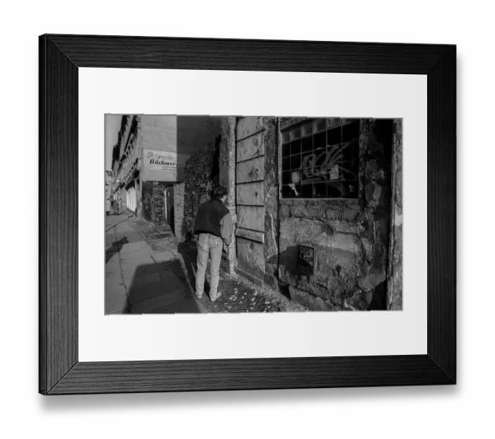Framed Print : Germany, Berlin, 19 February 1992, young man in Tucholskystrasse, Europe