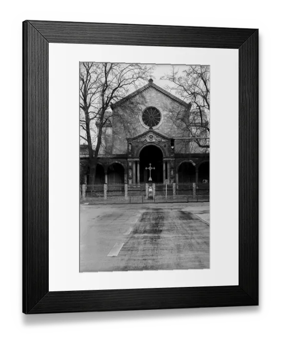 Framed Print : Germany, Berlin, 19.02.1992, St. Johannis - Church in Moabit, Europe Framed Print : Germany, Berlin, 19.02.1992, St. Johannis - Church in Moabit, Europe