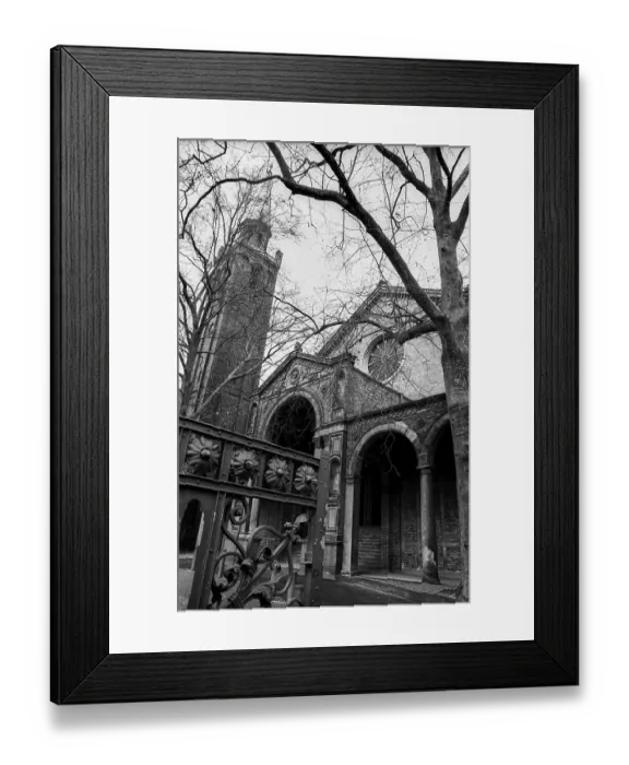 Framed Print : Germany, Berlin, 19.02.1992, St. Johannis - Church in Moabit, Europe