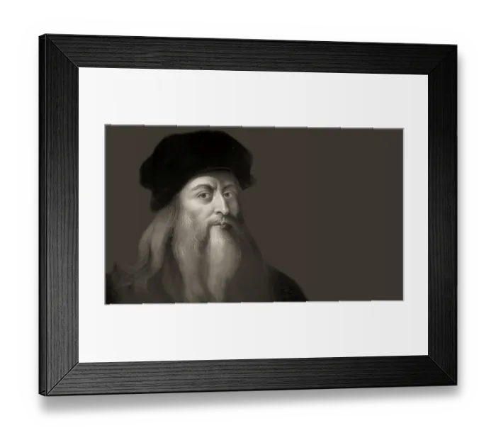 Framed Print : Leonardo da Vinci, 1452 - 1519, Italian painter, sculptor, architect and engineer, digitally edited Framed Print : Leonardo da Vinci, 1452 - 1519, Italian painter, sculptor, architect and engineer, digitally edited