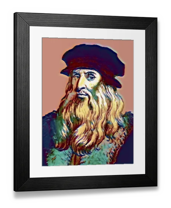 Framed Print : Leonardo da Vinci, 1452 - 1519, Italian painter, sculptor, architect and engineer, digitally edited after Wincelslaus Hollar Framed Print : Leonardo da Vinci, 1452 - 1519, Italian painter, sculptor, architect and engineer, digitally edited after Wincelslaus Hollar