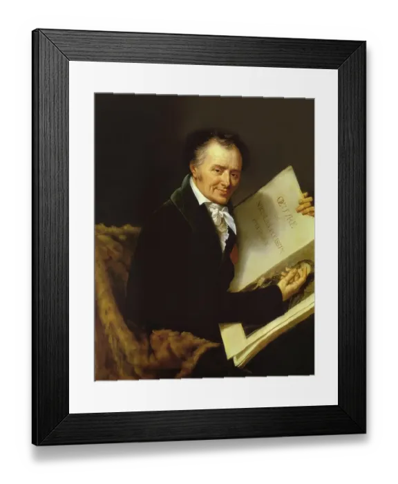 Framed Print : Dominique Vivant, Baron Denon, 1747 - 1825, French artist, writer, diplomat, author and archaeologist, digitally edited