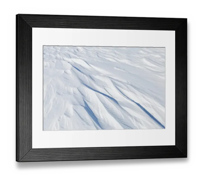Framed Print : Nature, snow drift pattern on the Saint Lawrence River
