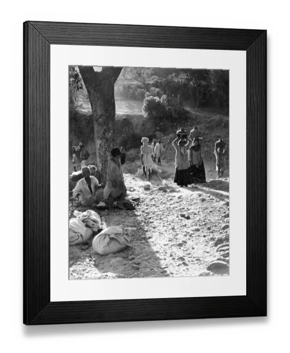 Framed Print : Indian people in Punjab, India 1940's
