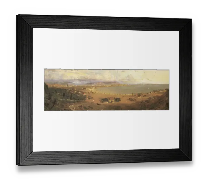 Framed Print : View of Bombay looking south East from Malabar Hill, Bombay Mumbai, Maharas htra, India, As ia