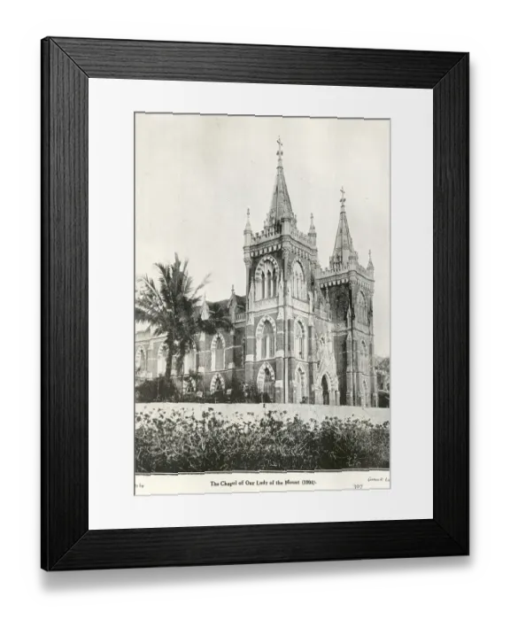 Framed Print : Catholic Community Chapel of our Lady of the Mount 1904, India, As ia Framed Print : Catholic Community Chapel of our Lady of the Mount 1904, India, As ia