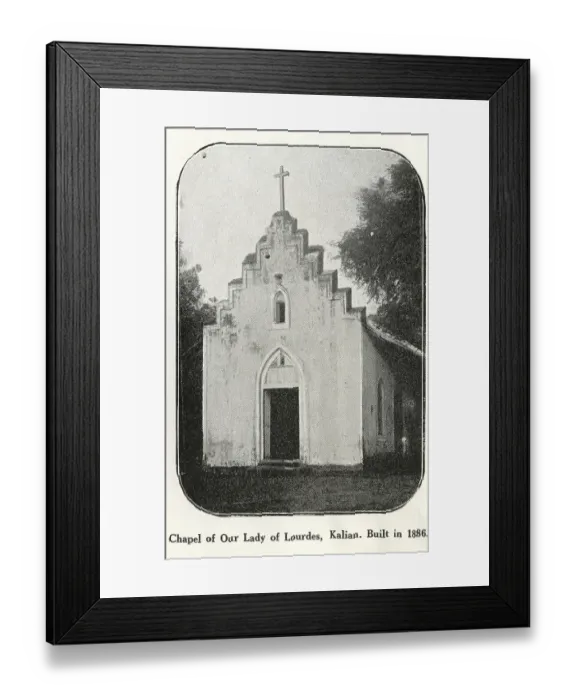 Framed Print : Catholic Community Chapel of our Lady of Lourdes built in 1886, Kalian, India, As ia Framed Print : Catholic Community Chapel of our Lady of Lourdes built in 1886, Kalian, India, As ia