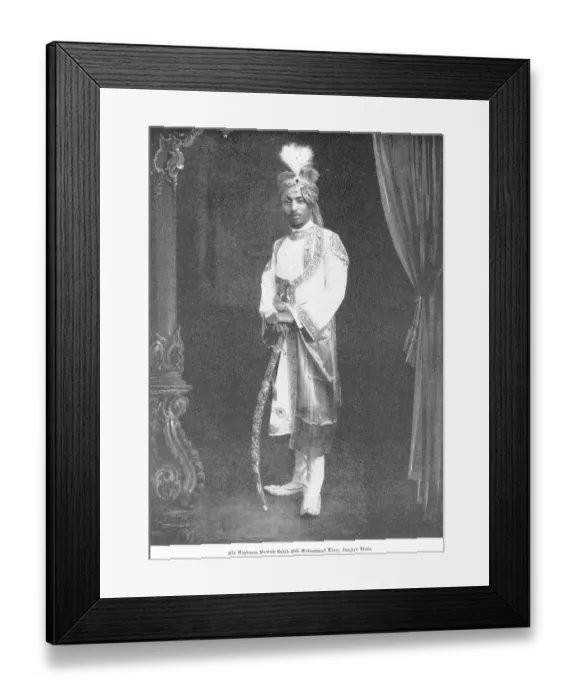 Framed Print : Princes of India, His Highness Nawab sahib sidi Muhammad Khan, Janjira Murud Janjira, Raigad, Maharas htra Framed Print : Princes of India, His Highness Nawab sahib sidi Muhammad Khan, Janjira Murud Janjira, Raigad, Maharas htra