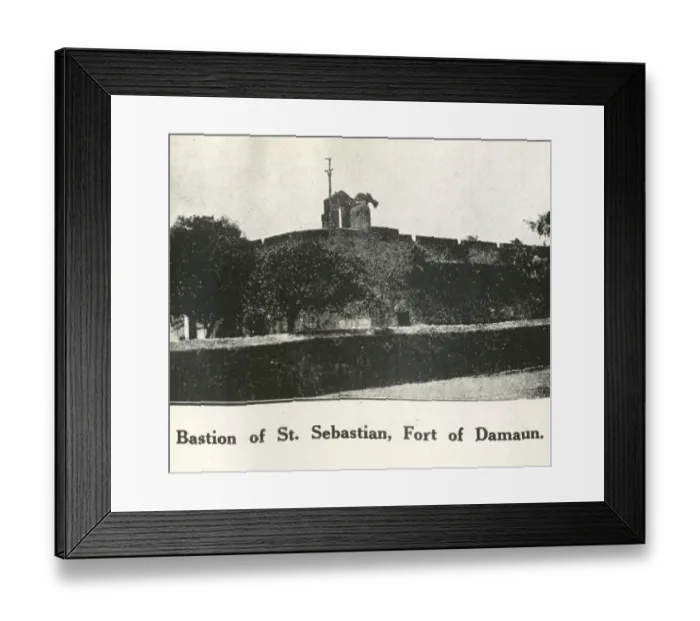 Framed Print : Catholic Community Bas tion of St. sebas tian Fort of Damaun, Daman, India UT