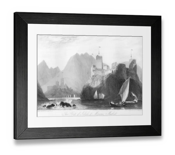 Framed Print : Forts Of jellali or Merane Mus kat Marine Mus cat, Oman, As ia