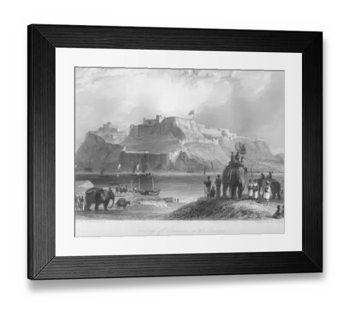 Framed Print : Fortress Of Chunar on Ganges, India, As ia