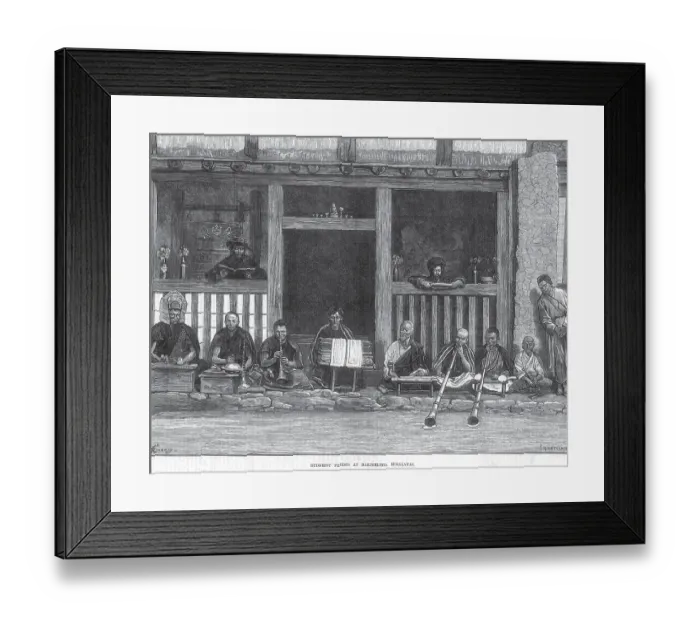 Framed Print : General View Buddhist Pries ts at Darjeeling, Himalayas, West Bengal, India, As ia