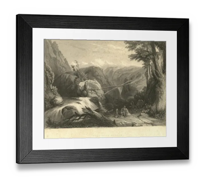 Framed Print : View near Deobun, Deoband, Uttar Prades h, India, As ia