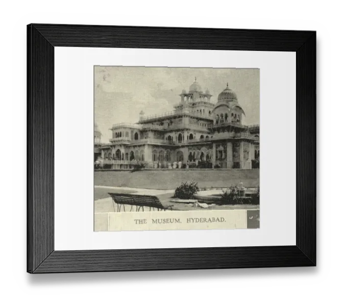 Framed Print : The mus eum of Hyderabad, Andhra Prades h, India 10th February 1906