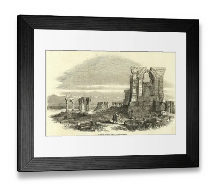 Framed Print : Ruins of ancient temple, near Is lamabad, Pakis tan, As ia