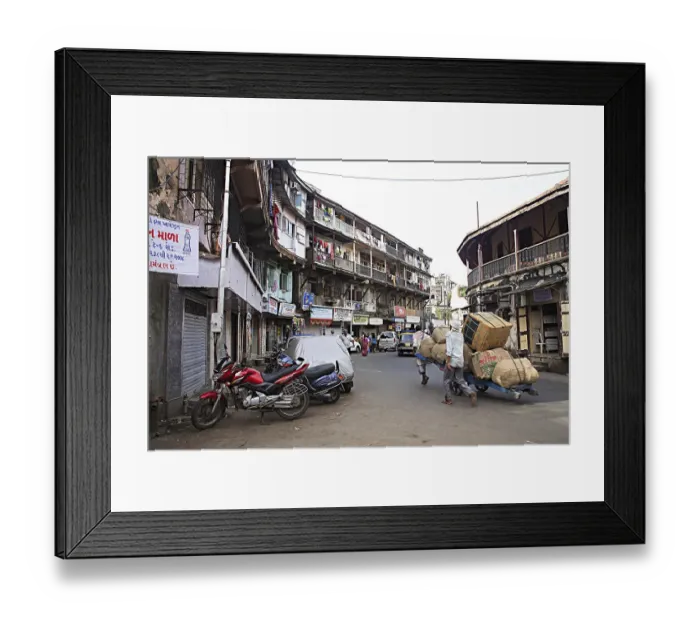 Framed Print : Kanbai bhavan building built in 1932, Charni road, Bombay Mumbai, Maharas htra, India, As ia