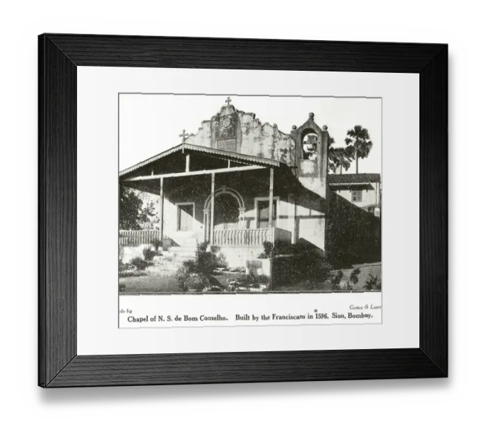 Framed Print : Catholic Community Chapel of N. s. de bom Cons elho built by Francis cans in 1596 sion, Bombay Mumbai, Maharas htra, India, As ia