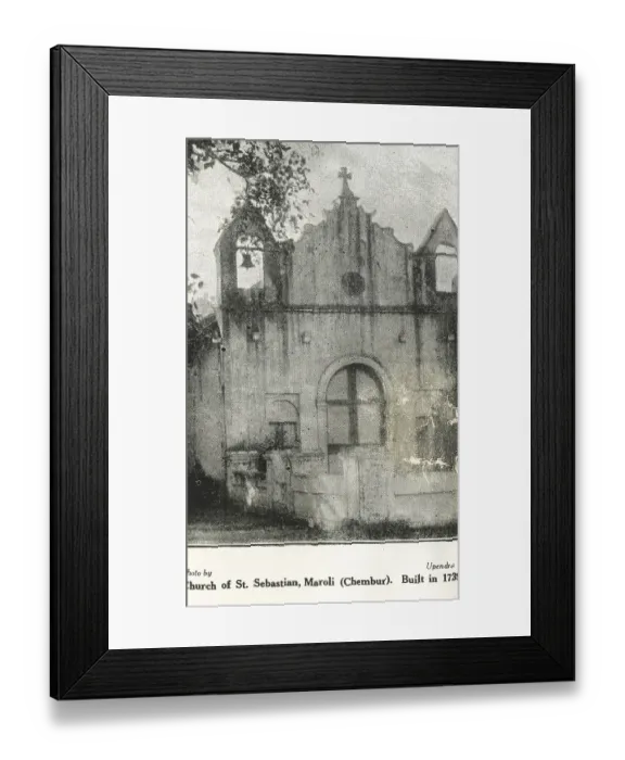 Framed Print : Catholic Community Church of St. sebas tian, Maroli, Chembur built in 1739, Bombay Mumbai, Maharas htra, India, As ia Framed Print : Catholic Community Church of St. sebas tian, Maroli, Chembur built in 1739, Bombay Mumbai, Maharas htra, India, As ia
