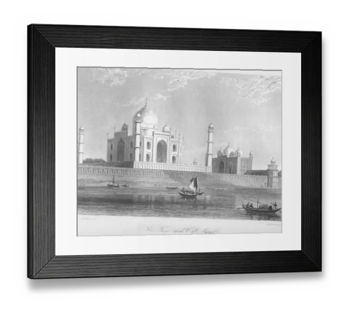 Framed Print : Taj mahil or Taj Mahal at Agra, Uttar Prades h, India, As ia