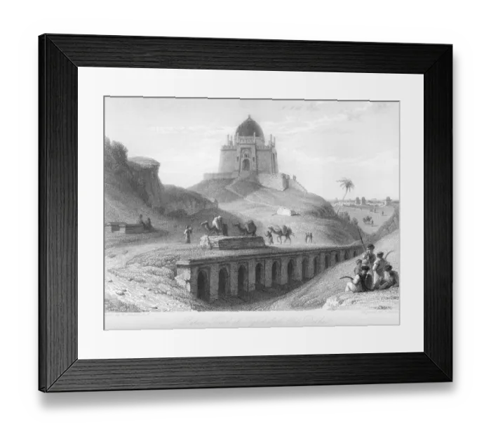 Framed Print : Patan tomb at Toglokabad, Old Delhi, India, Asia