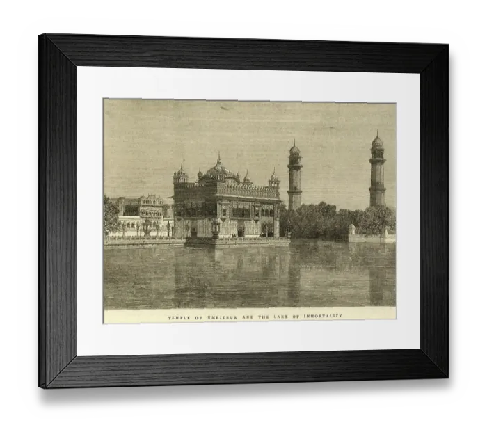Framed Print : Golden temple and lake of immortality, Amritsar, Punjab, India, Asia Framed Print : Golden temple and lake of immortality, Amritsar, Punjab, India, Asia