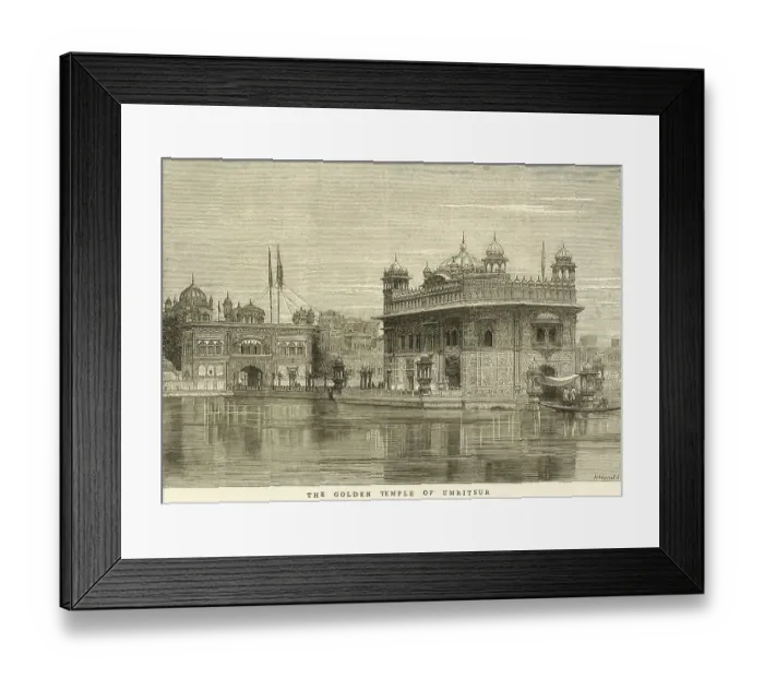 Framed Print : The golden temple of Amritsar, Punjab, India, Asia