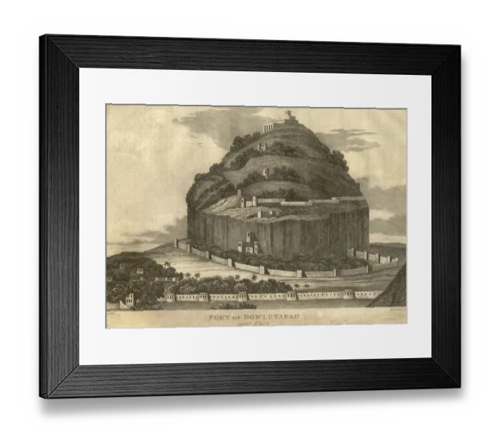 Framed Print : Fort of Daulatabad near Ellora, Aurangabad, Maharashtra, India, Asia