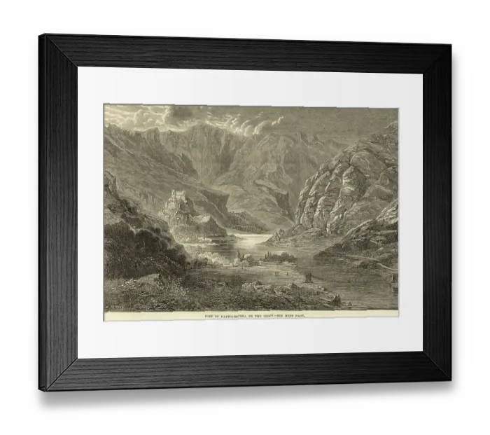 Framed Print : Fort of kartsabrusha on the indus, India, Asia Framed Print : Fort of kartsabrusha on the indus, India, Asia