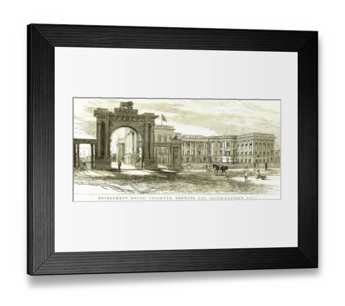 Framed Print : Government house of Calcutta showing south-eastern arch, Calcutta Kolkata, West Bengal, India, Asia Framed Print : Government house of Calcutta showing south-eastern arch, Calcutta Kolkata, West Bengal, India, Asia