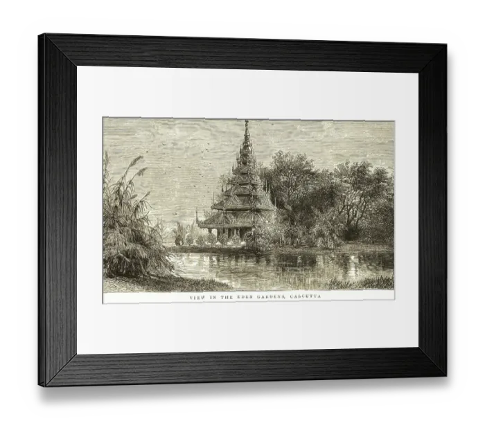 Framed Print : View in the Eden gardens, Calcutta Kolkata, West Bengal, India, Asia
