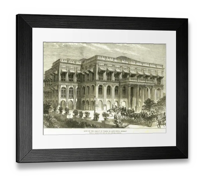 Framed Print : Visit of the prince of Wales to sans souci, 5th February 1876, Bombay now Mumbai, Maharashtra, India, Asia Framed Print : Visit of the prince of Wales to sans souci, 5th February 1876, Bombay now Mumbai, Maharashtra, India, Asia