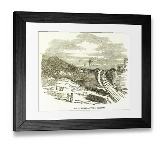 Framed Print : Ghaut Kooper cutting, Salsette now New Mumbai, 4th June 1853, Maharashtra, India, Asia Framed Print : Ghaut Kooper cutting, Salsette now New Mumbai, 4th June 1853, Maharashtra, India, Asia