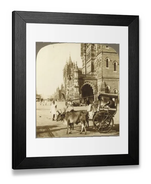 Framed Print : Most magnificent railway station in the world, Bombay now Mumbai, Maharashtra, India, Asia Framed Print : Most magnificent railway station in the world, Bombay now Mumbai, Maharashtra, India, Asia