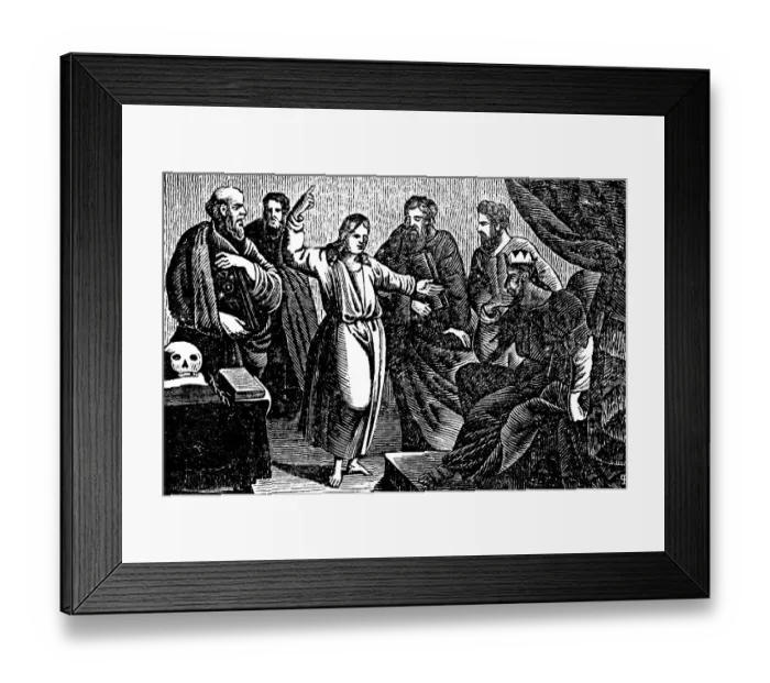 Framed Print : Joseph explaining his dreams to Pharaoh