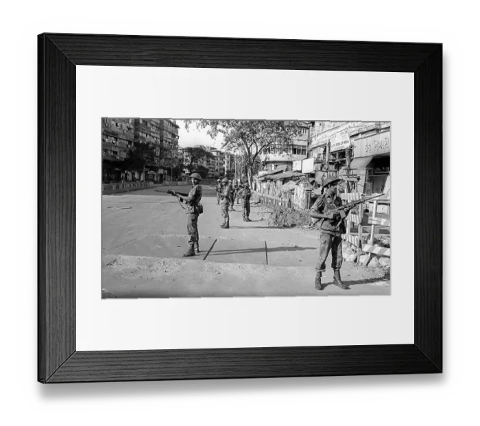 Framed Print : Army personnel were deployed near Mohammed Ali road to prevent rioting after religious fundamentalists demolished the Babri Masjid in Ayodhya in Uttar Pradesh on 6 / 12 / 1992. The rioting continued till January 1993 in Bombay Mumbai, maharashtra, india Framed Print : Army personnel were deployed near Mohammed Ali road to prevent rioting after religious fundamentalists demolished the Babri Masjid in Ayodhya in Uttar Pradesh on 6 / 12 / 1992. The rioting continued till January 1993 in Bombay Mumbai, maharashtra, india