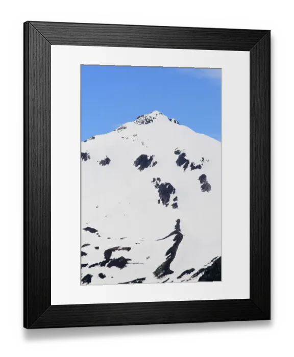 Framed Print : Snow capped mountains, A steel bridge constructed in 1901, tallest cantilever bridge in the world used until 1969, Skagway, Alaska, U.S.A. United States of America