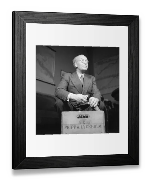 Framed Print : Erik Olson (1886-1966). Swedish industrialist Framed Print : Erik Olson (1886-1966). Swedish industrialist