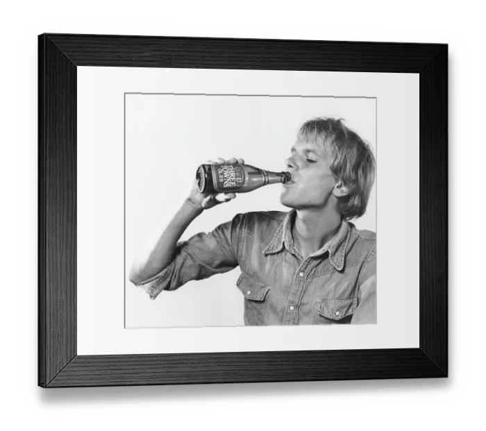 Framed Print : Middle-strength beer. Mellanoel type IIB This particular beer had an alcohol content of 3.6% by weight and started to sell in Sweden in october 1965
