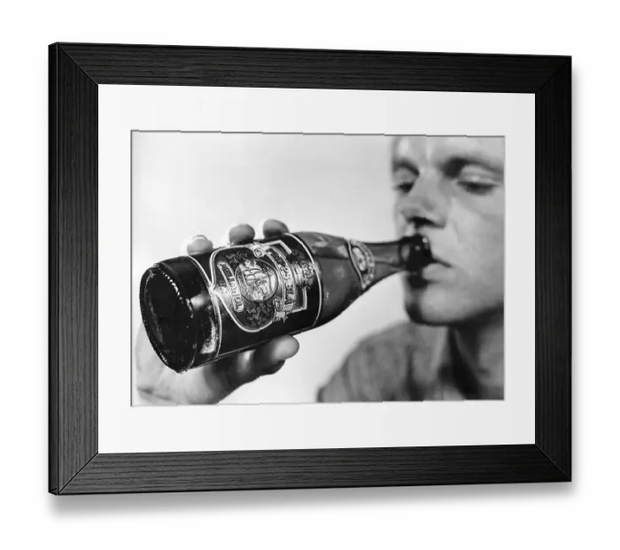 Framed Print : Middle-strength beer. Mellanoel type IIB This particular beer had an alcohol content of 3.6% by weight and started to sell in Sweden in october 1965