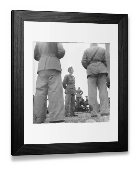 Framed Print : Bertil Harding, 1919-1999, Swedish military and sergeant in the air force. Known for having been a leader and resistance fighter in Norway. He became a courier for the resistance movement under the alias Fritiof, which was his second first name
